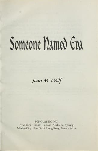 Cover of Someone Named Eva