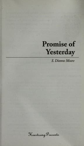 Cover of Promise of Yesterday