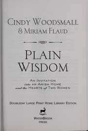 Cover of Plain wisdom