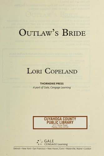 Cover of Outlaw's bride