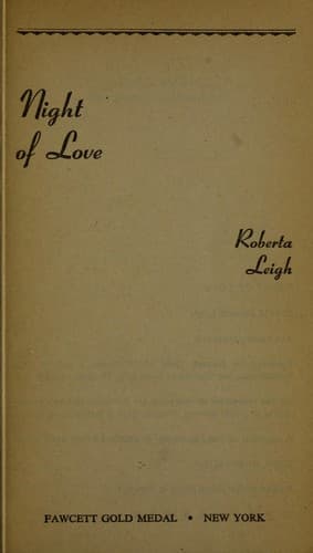 Cover of Night of Love
