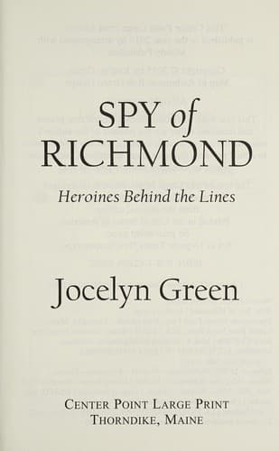 Cover of Spy of Richmond