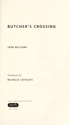 Cover of Butcher's Crossing
