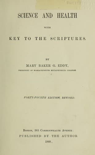 Cover of Science and health