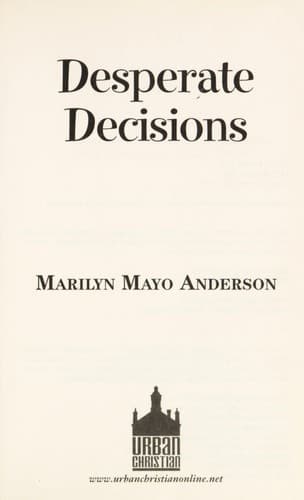 Cover of Desperate decisions