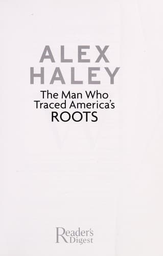 Cover of Alex Haley