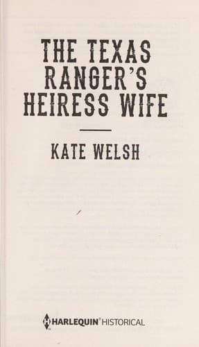Cover of Texas Ranger's Heiress Wife