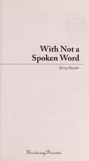 Cover of With not a spoken word