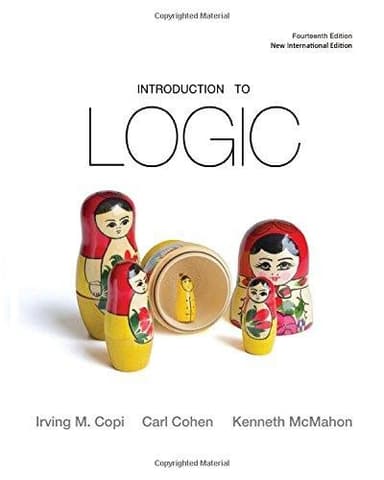 Cover of Introduction to logic - 14. ed.
