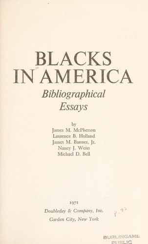 Cover of Blacks in America