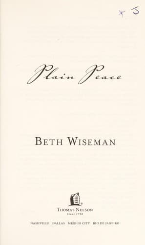 Cover of Plain Peace