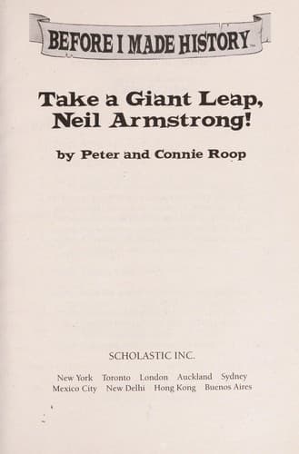 Cover of Take a Giant Leap, Neil Armstrong!