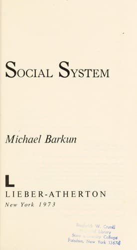 Cover of Law and the social system.