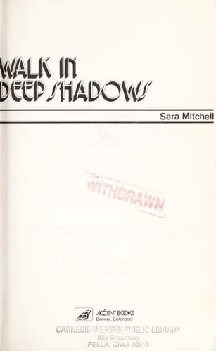 Cover of Walk in deep shadows