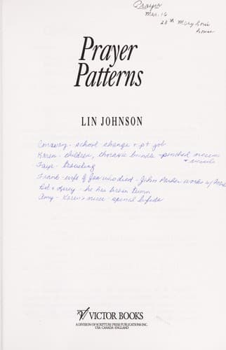 Cover of Prayer patterns