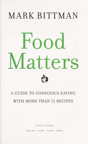 Cover of Food matters