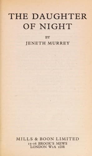 Cover of Daughter of Night