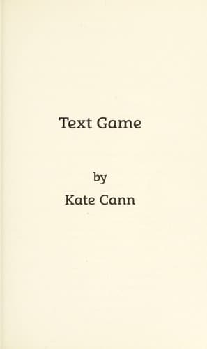 Cover of Text game