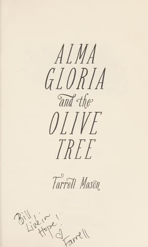 Cover of Alma Gloria and the olive tree