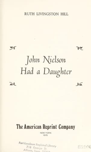 Cover of John Nielson had a daughter