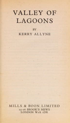 Cover of Valley of lagoons