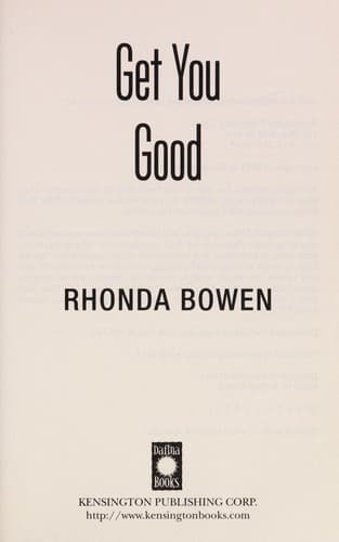 Cover of Get you good