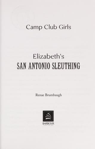 Cover of Elizabeth's San Antonio sleuthing
