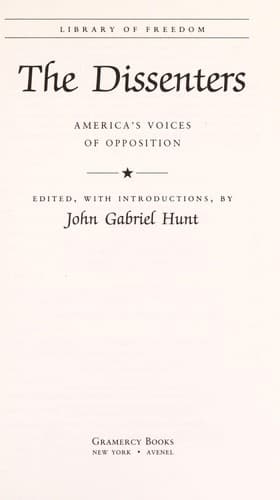 Cover of The dissenters