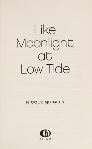 Cover of Like moonlight at low tide