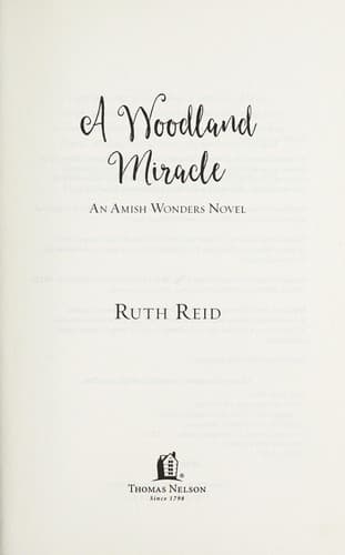 Cover of A Woodland miracle