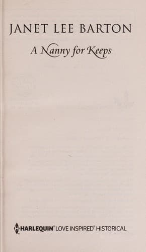 Cover of A nanny for keeps