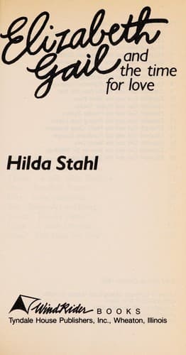 Cover of Elizabeth Gail and the time for love