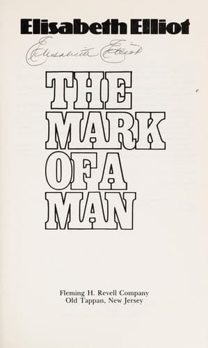 Cover of The mark of a man
