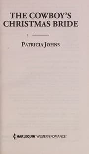 Cover of The cowboy's Christmas bride