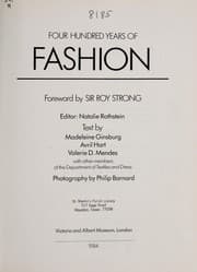 Cover of Four hundred years of fashion