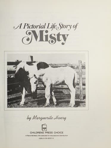 Cover of A pictorial life story of Misty