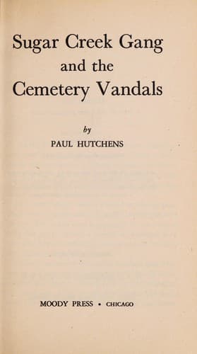 Cover of Sugar Creek Gang and the Cemetery Vandals