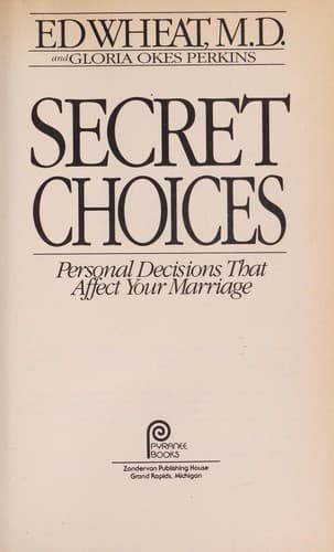 Cover of The Power of Your Secret Choices