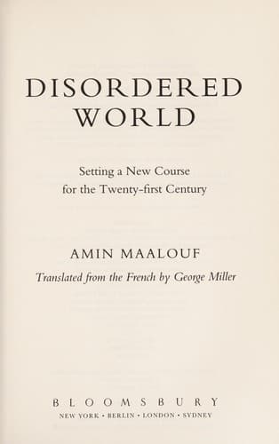 Cover of Disordered world