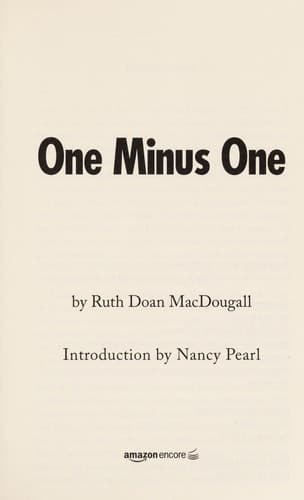 Cover of One Minus One