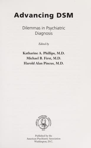 Cover of Advancing DSM
