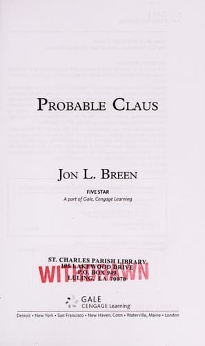 Cover of Probable claus