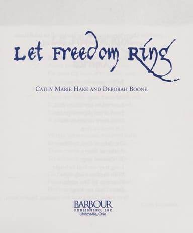 Cover of Let freedom ring
