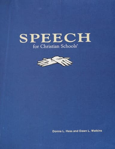 Cover of Speech for Christian schools