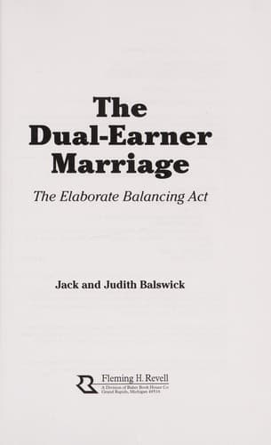 Cover of The dual-earner marriage