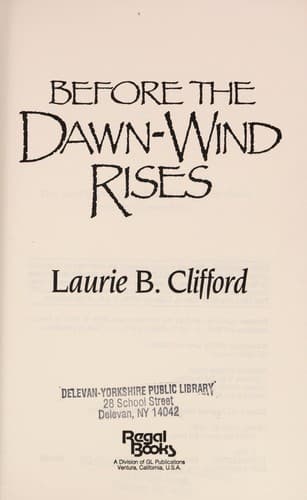 Cover of Before the dawn-wind rises