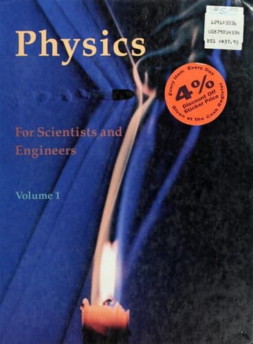 Cover of Physics for scientists and engineers