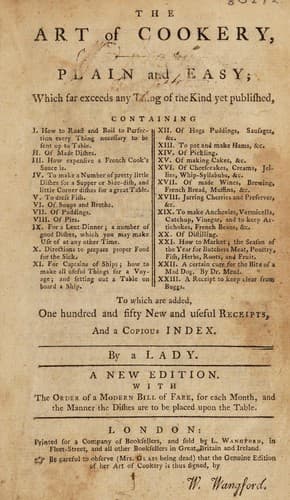 Cover of The art of cookery