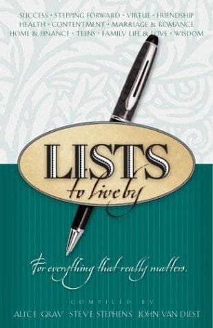 Cover of Lists to Live By: The Third Collection