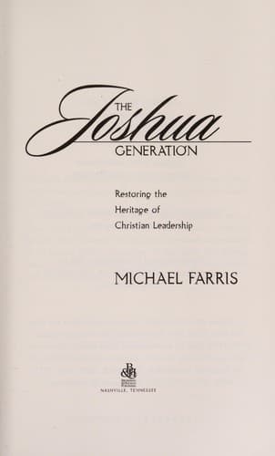 Cover of The Joshua generation
